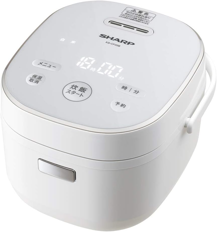 シャープ 炊飯器 KS-CF05B-W 3合 一人暮らし マイコン パン調理機能 ホワイト