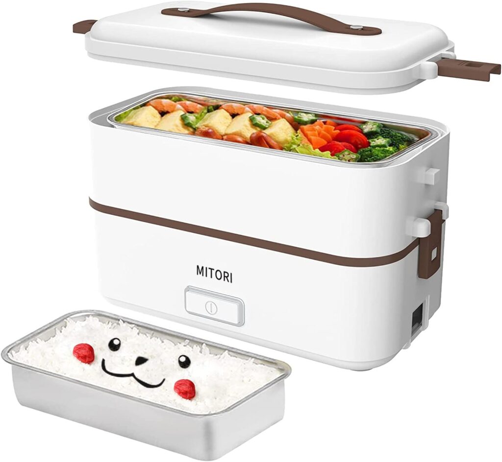 MITORI 2段式 コロナ感染抑える高速弁当箱炊飯器 0.5-1.5合