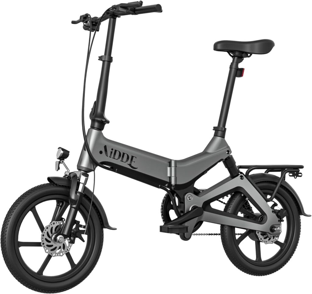 AiDDE 電動自動車 電動アシスト自転車 折りたたみ式 16インチ